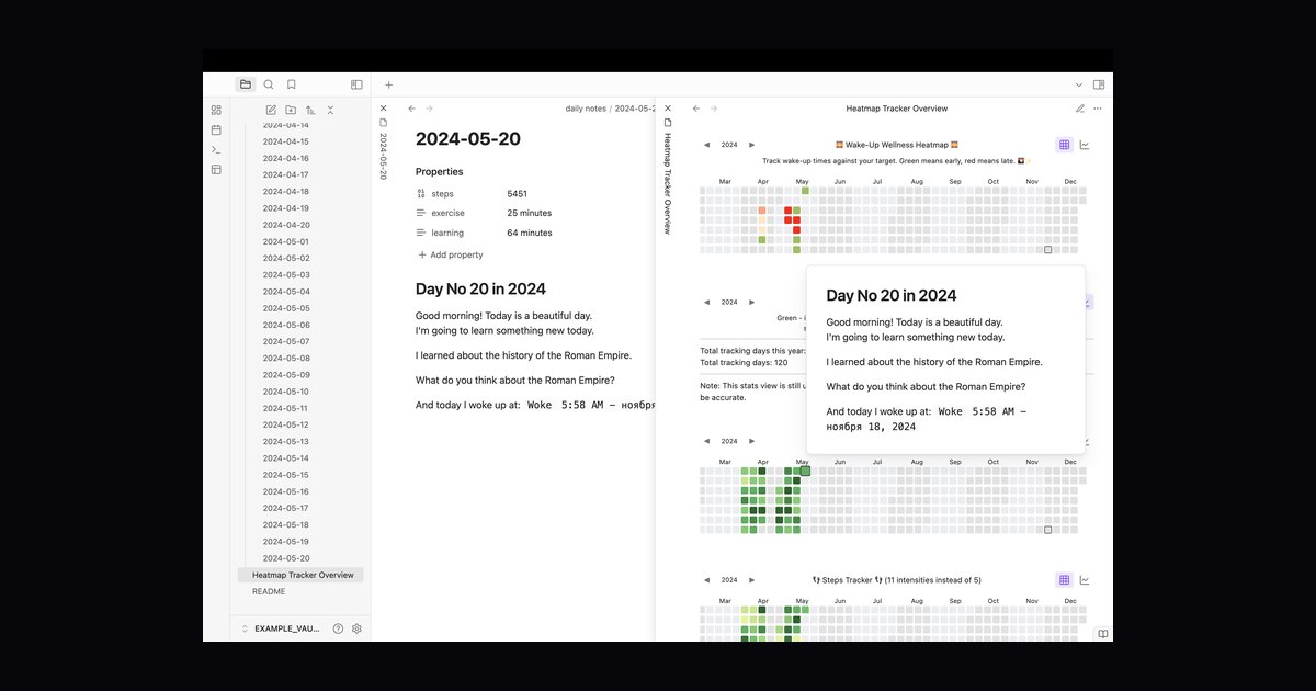 How to Build a Habit Tracker in Obsidian (No Plugins to Script)